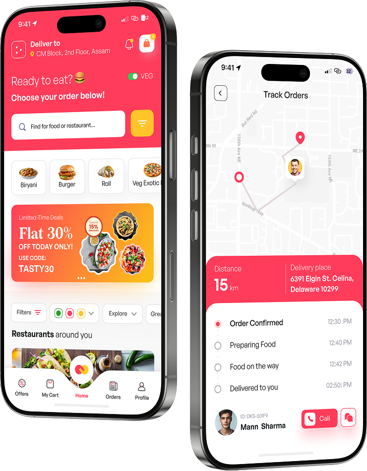 Food Delivery App Interface